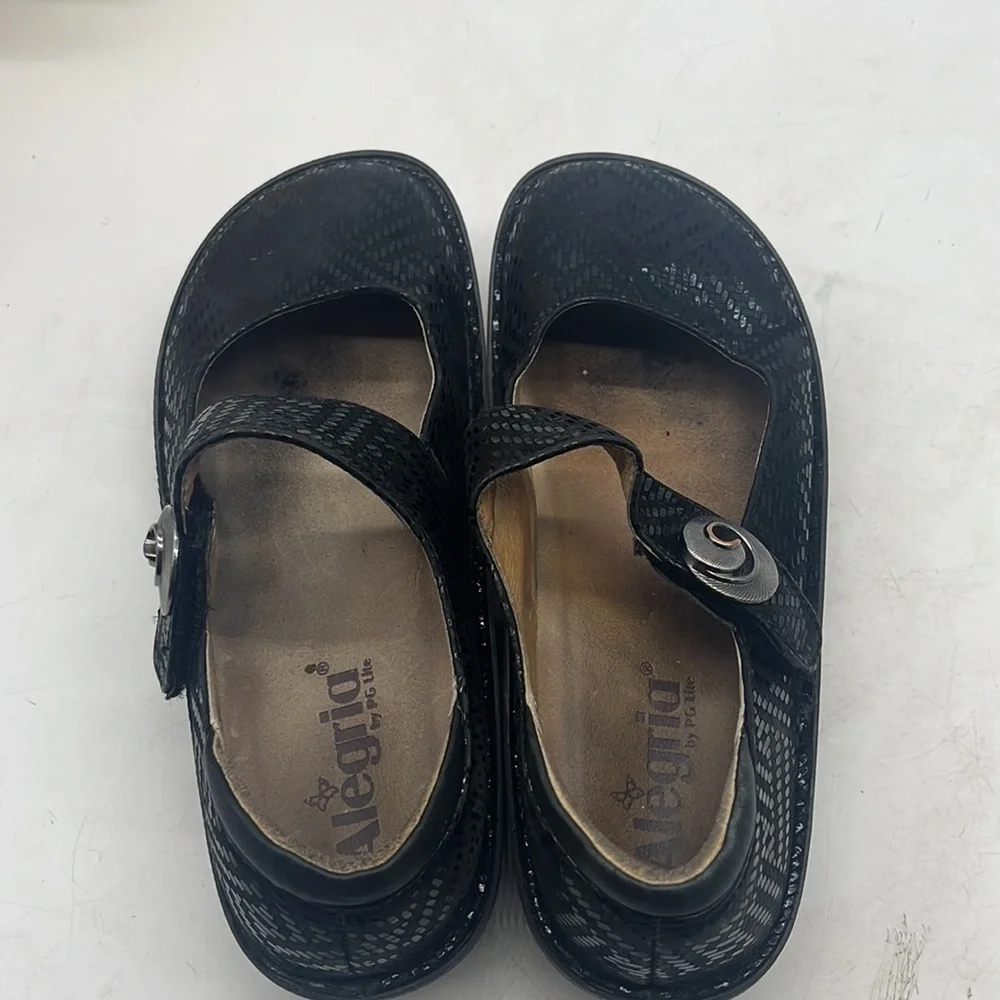 Alegria PAL - 630 Black Patterened Maryjand Size EU 37 ALE4306